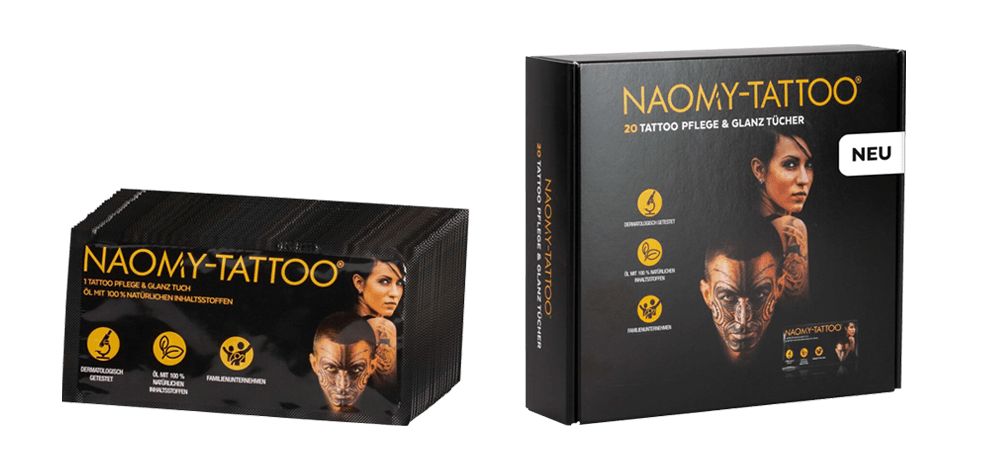 20 INDOWD | NAOMY-TATTOO Glanz- und Pflegetücher